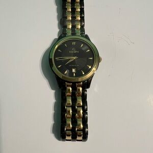Elgin Black and Gold Men's Watch